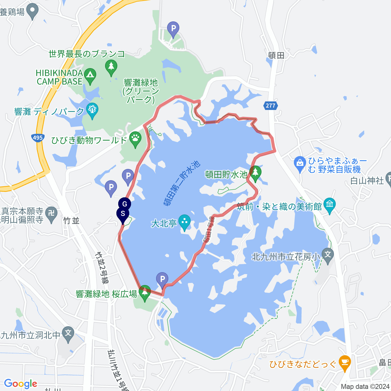グリーンパーク頓田貯水池コース（内まわり） | 福岡県の